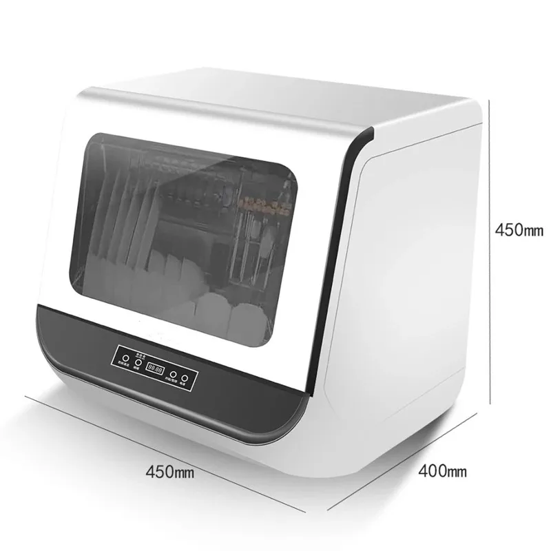 מדיח כלים אוטומטי לבית עם ייבוש, מכונת מדיח כלים מוטמעת בפלומה מרובת תכליתיות לשולחן