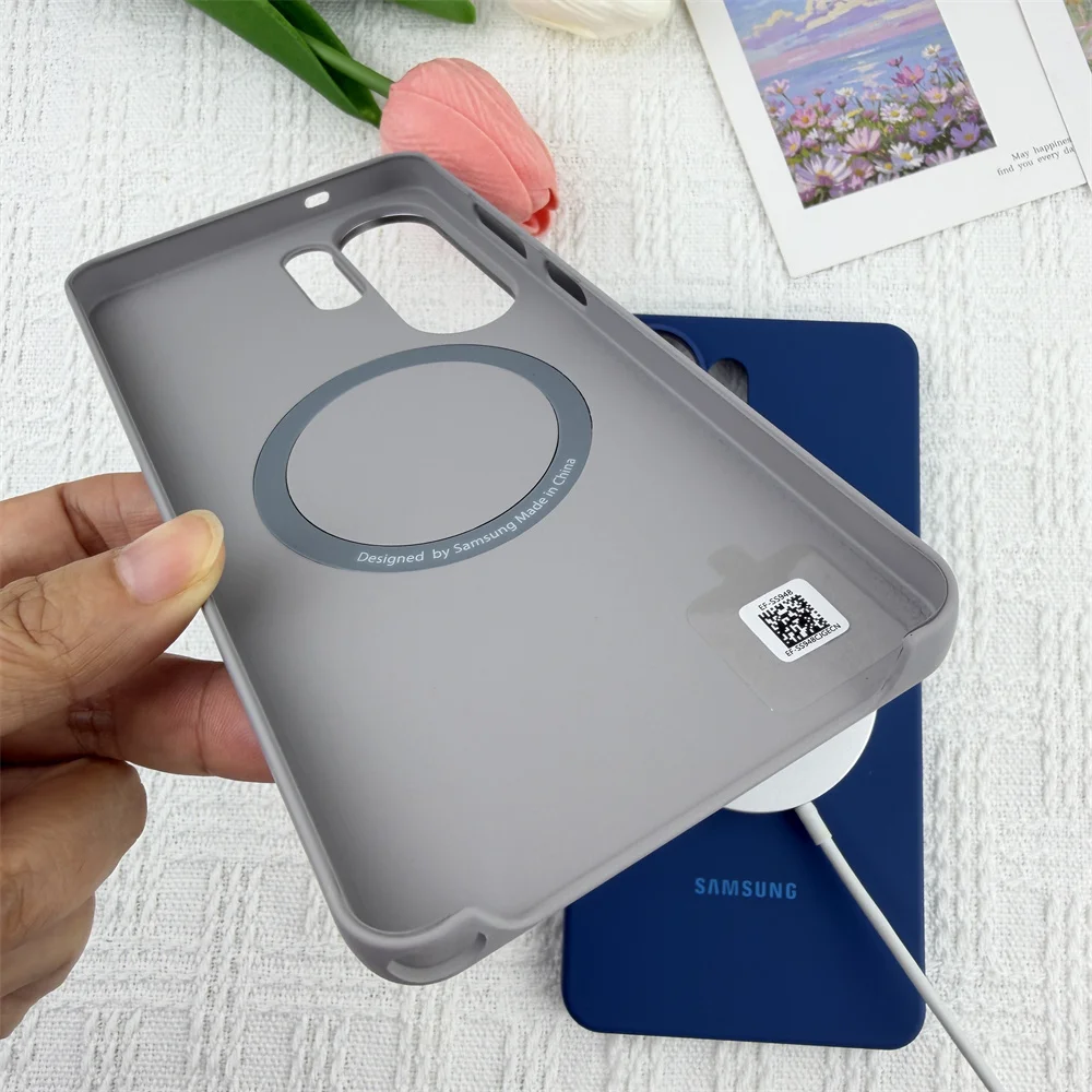 Ultra Slim Magnetic Case for Wireless Charging - Shockproof Protection Cover