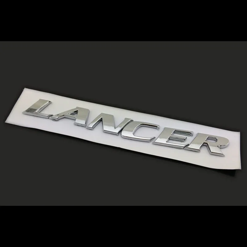 Lettere adesive per Auto segnate con Logo cromato distintivo emblema  decalcomania 3D decorazione automatica accessori per lo Styling esterno per  Mitsubishi Lancer - AliExpress