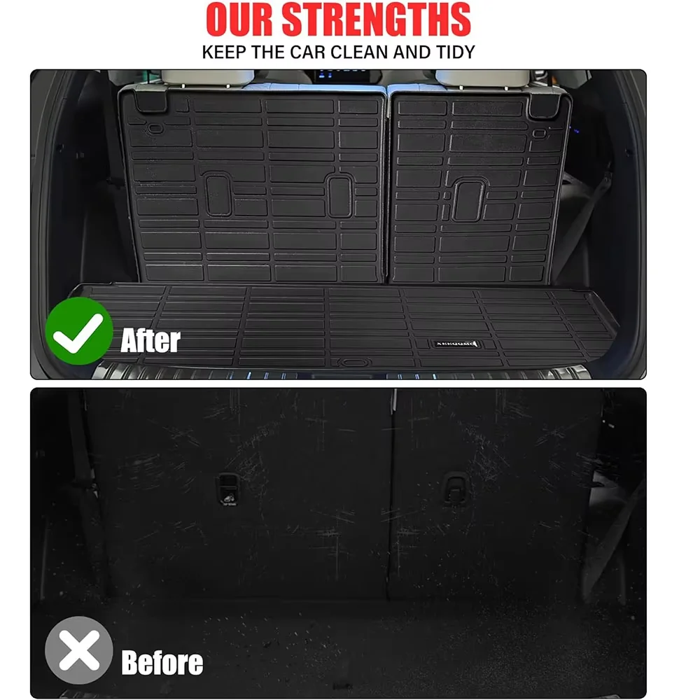 TPE Floor Mats For Infiniti QX60 7 Passenger Heavy Duty Car Floor Liners Infiniti QX60 Accessories