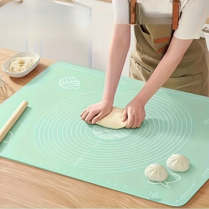 초보자 베이킹 매트 실리콘 패드, 기본 스타일 시트 반죽 매트, 주방 롤링 반죽, 피자 대형 반죽 논스틱 메이커