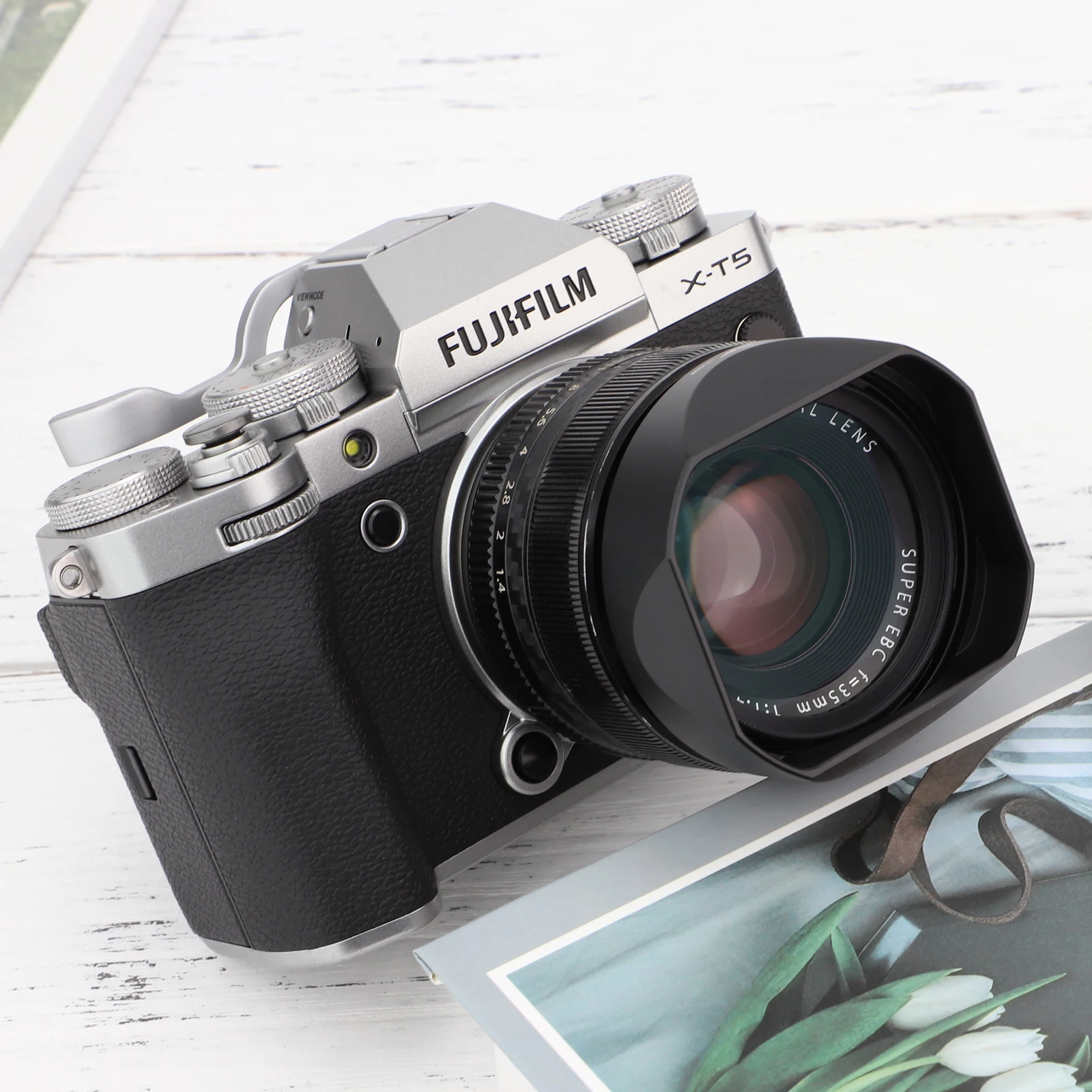 Haoge Bayonet Square Metal Lens Hood with Cap for FujifilmXF
