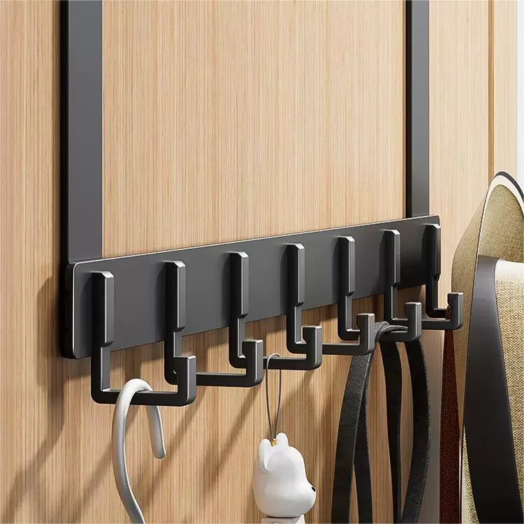 Storage Hooks Over The Door 6/7/8 Hooks Clothes Coat Hat Towel Hanger Home Organizer Rack Bathroom Kitchen Accessories Holder