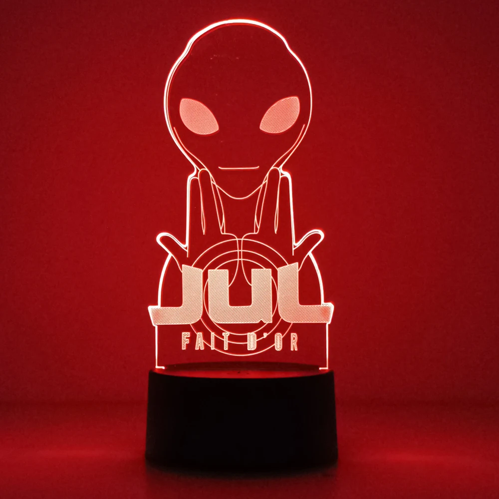 Description Picture 4 of item3D Anime Rap singer gesture Figure Night Lights 7 and 16 Color Changing Decorative Lights with Remote Control for Boys and Girls