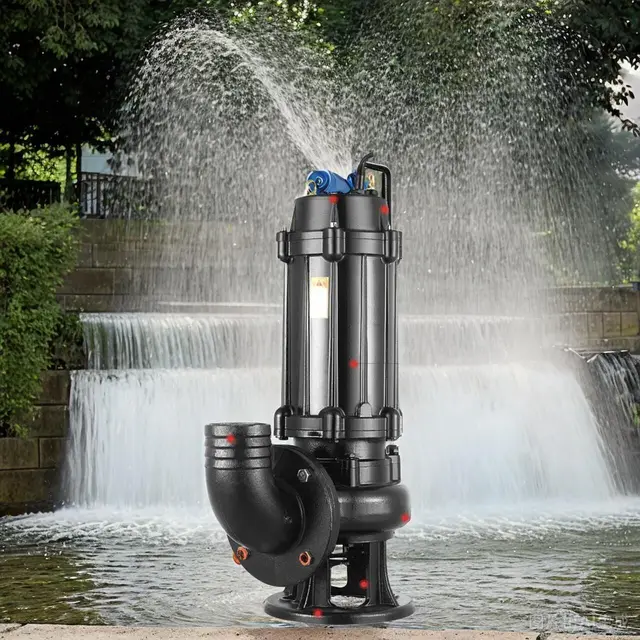 ปั๊มน้ำเสียแบบจุ่มใต้น้ำกำลังสูง 750W-7.5KW 380V แบบหน้าแปลน 220V ปั๊มตัดไหลแรงสำหรับงานหลากหลายประเภท 1