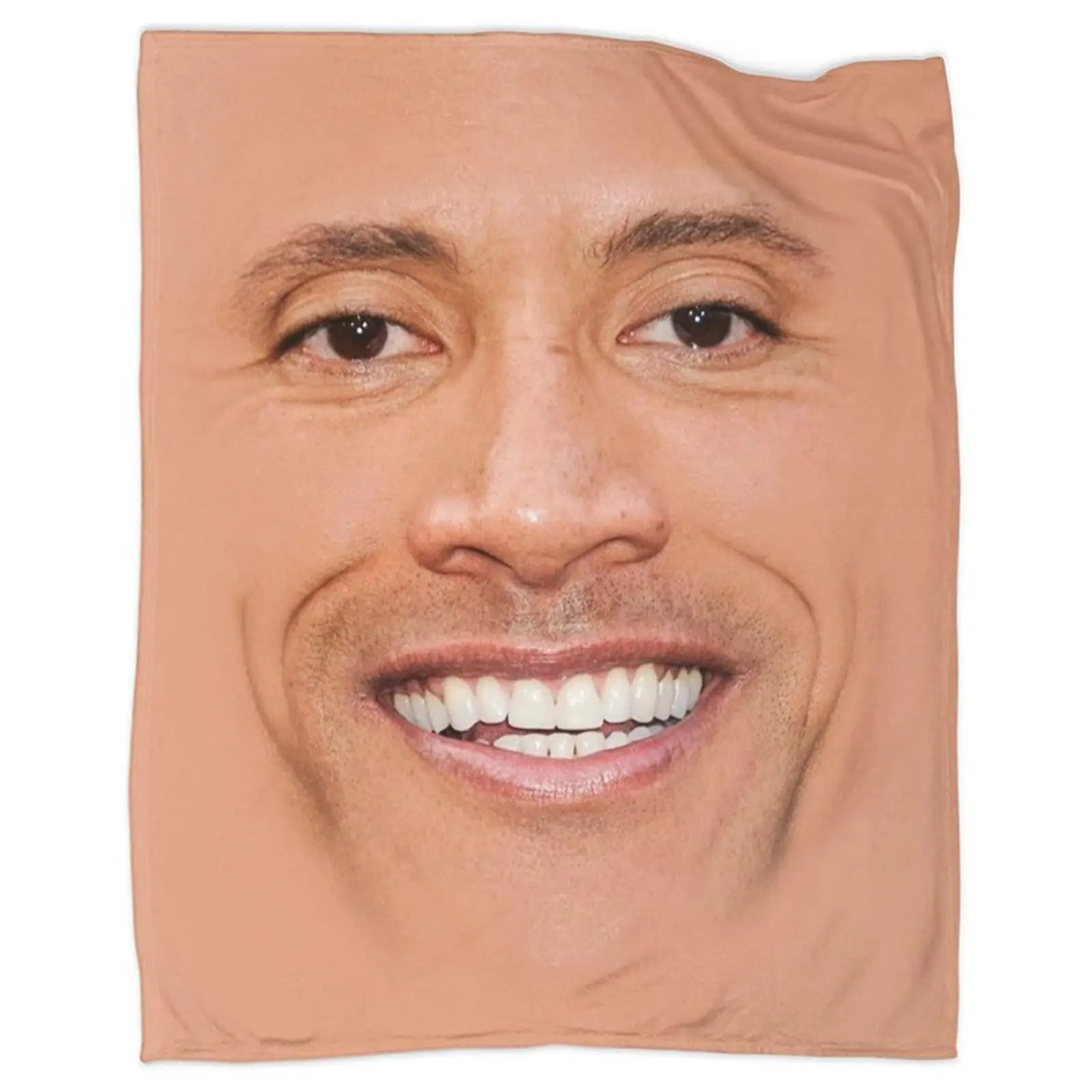 The Rock Face Dwayne Blankets Warm Flannel American Actor Johnson Throw