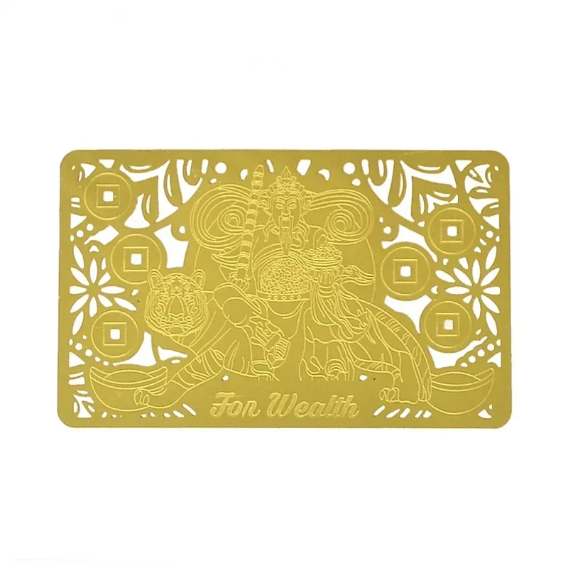 

custom，Customized.product.Feng Shui Increase Your Wealth Luck Golden Card
