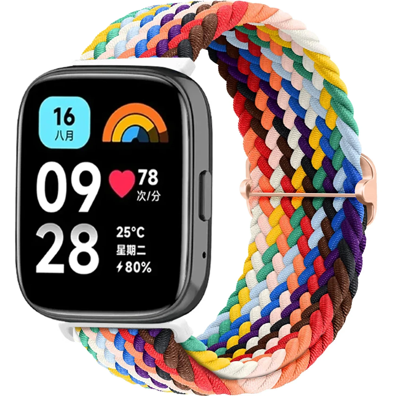 Braided Elastic Weave Nylon Strap – Vibrant Watch Band Bracelet