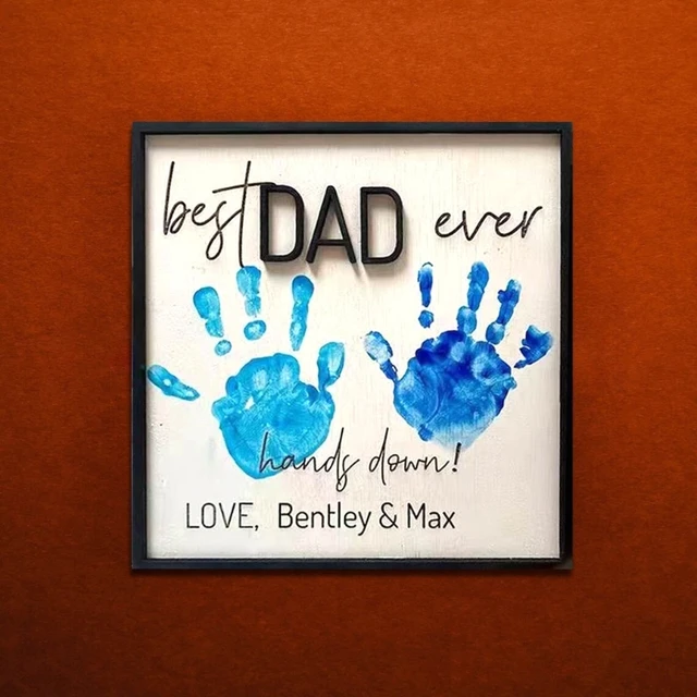 9.84X9.84In Sign Apák Napi Otthoni Dekorok Asztali Dekorációk Ajándéka A Leendő Apának És Családnak Diy Jelnek Lányától - Image 3