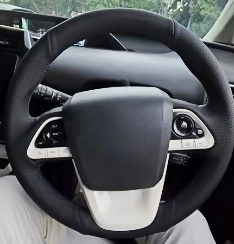 Mikrofaser Leder Auto Lenkrad Abdeckung Für Toyota Prius4 Mirai Prius Prime 2015-2022 Automotive Innen Zubehör – Detail 1