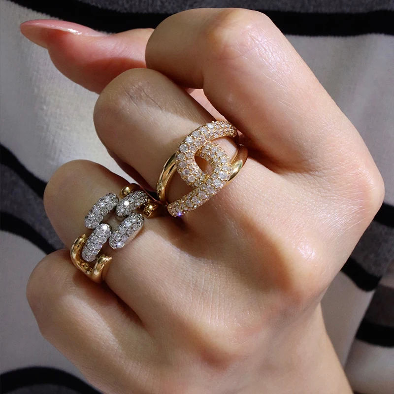 Aazuo Hot Sale Fine Jewelry 18K Yellow Gold Real Diamonds 1.4ct Luxury Letter X Ring Gift for Woman Engagement Party Au750 12 S44b41f1ef34c447889c8b952d371284ak Aazuo Hot Sale Fine Jewelry 18K Yellow Gold Real Diamonds 1.4ct Luxury Letter X Ring Gift for Woman Engagement Party Au750