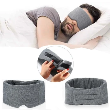 Maschera per dormire in seta di cotone Copertura per gli occhi Benda per gli occhi Donna Uomo Benda morbida portatile per benda sull'occhio da viaggio Maschera per dormire completa per gli occhi 1