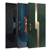 Factory price front anti theft main steel security single double leaf door cast aluminum modern front entrance doors 2