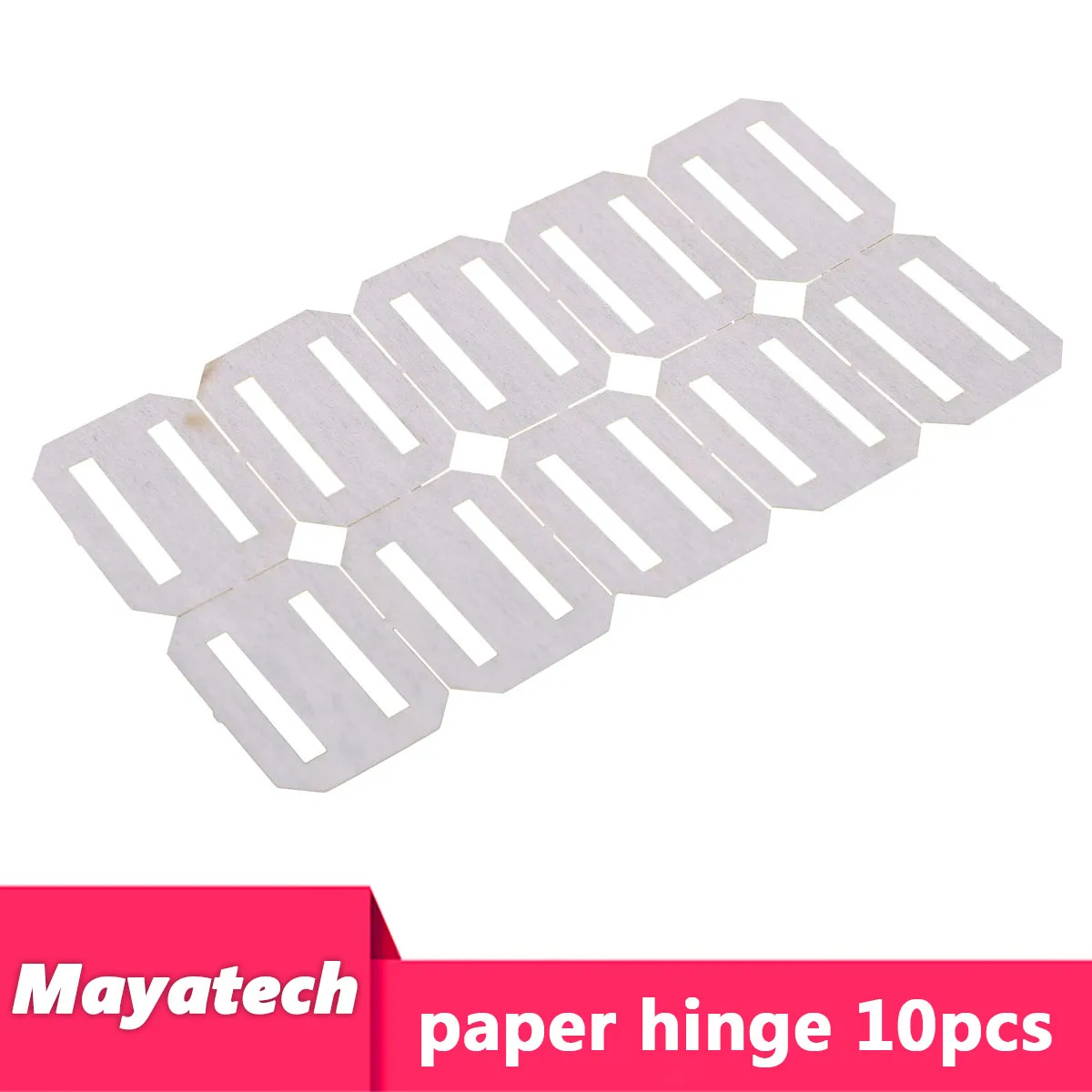 Pwshymi 40PCS Plastic RC Aircraft Hinges - Lightweight Pinned Hinges For Model Airplane Wings