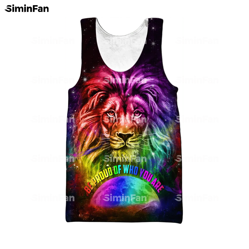 LGBT Lion Pride Smoke 3D Full Printed Tank Tops Men Vest Summer Sleeveless Tee Female Shirts Unisex Singlet Casual Undershirt 02 images - 6