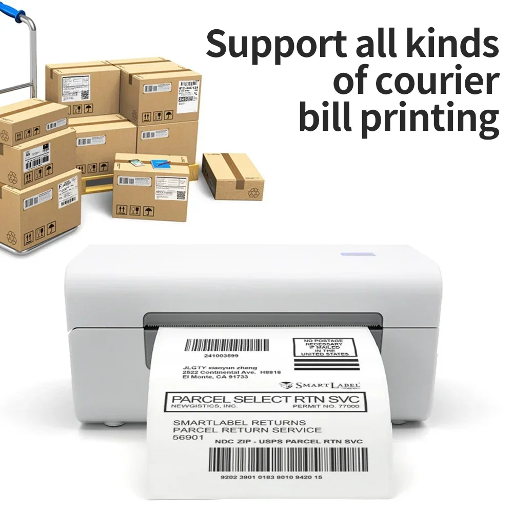 GlowMart 100MM Mini Portable Wireless Label Sticker Thermal Printer Waybill Label Thermal Printer Mini Impresora Portatil
