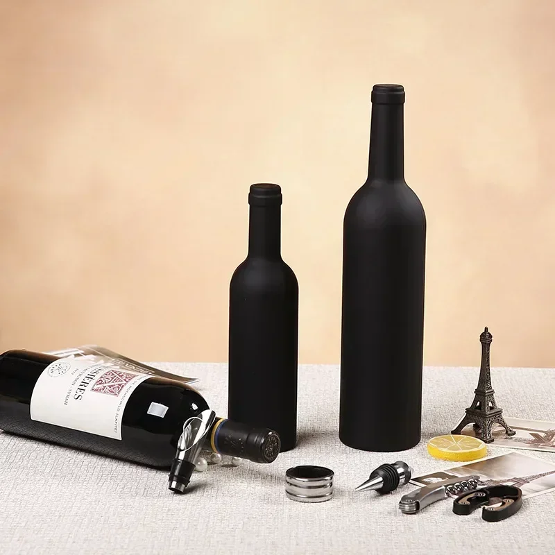 Deluxe Wine Opener Accessories Gift Tools Set with Waiters Corkscrew 5 Piece Bottle Opening Kit wine opener set