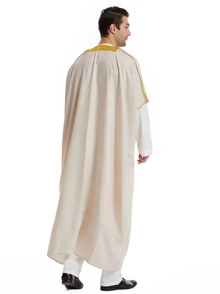 Ramadan Kebaya Open Muslim Fashion Kimono Abaya Dubai Turkey Arabic Islam Abayas For Prayer Clothes Men Robe Musulmane Hombre - Image 2