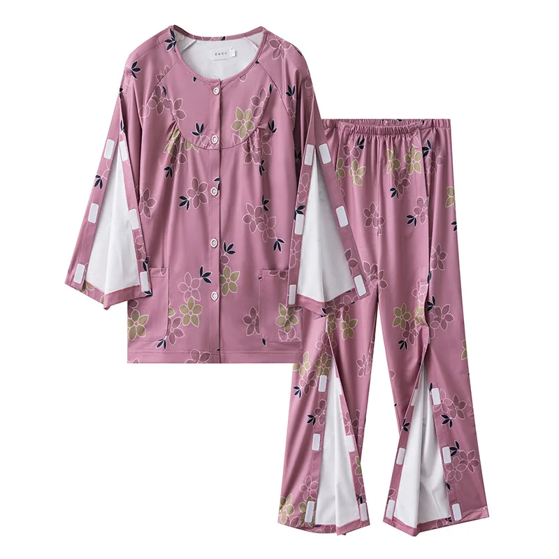 

Convenient Hospital Gowns for Fracture Patients Floral Carewear for Bedridden Seniors disability products