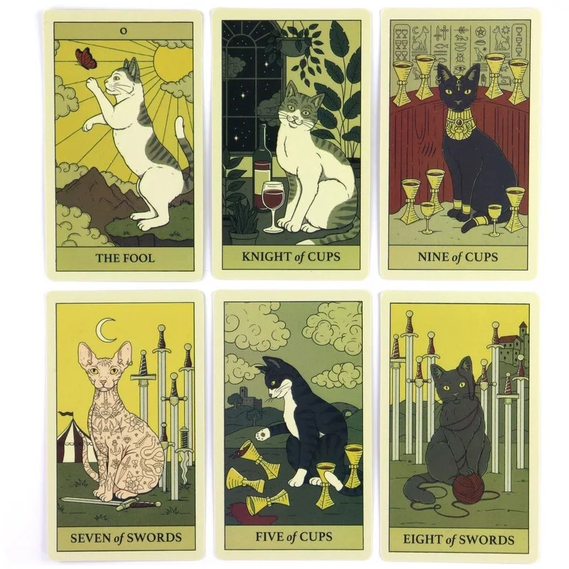 Cats Rule the Earth: High-Quality Tarot Card Deck for Parties and Multiplayer Fun
