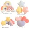 Hot sale Candy Rainbow Lucky Cloud Star Moon Plush Pillow Colorful Crown Memeor Pillow Cushion Sofa Home Decoration Throw Pillow 5