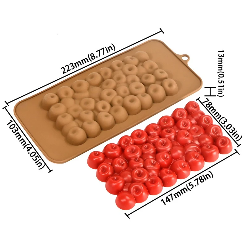 Flower Raspberry Cherry Silicone Mold for Chocolate Chunks Candy Baking Tools Kids DIY ... - SKU FSM02159 - UGI Packaging