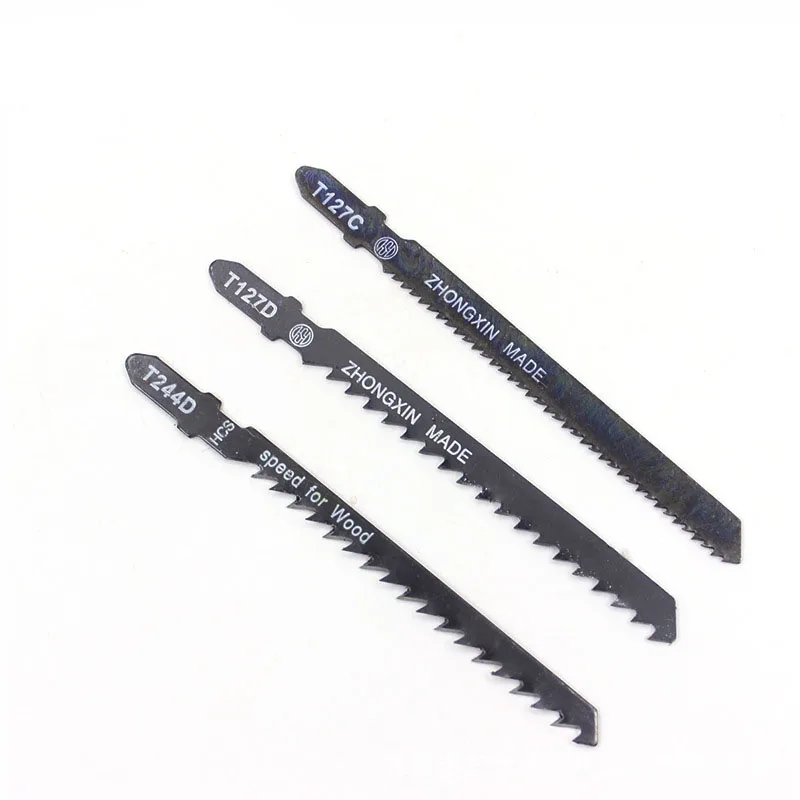 5pcs/set HCS 6T Jig Saw Blades T244D/T344D for Fast Cutting Straight Cutting 4 Mm Teeth Length Jigsaw Blades 100*1.2mm Saw Blade 3