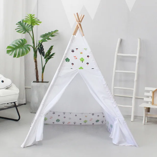Children's Tent Kids Play Room Party Game Tents Events Toy Foldable Wigwam for Children House Indian Teepee Photography Props 3
