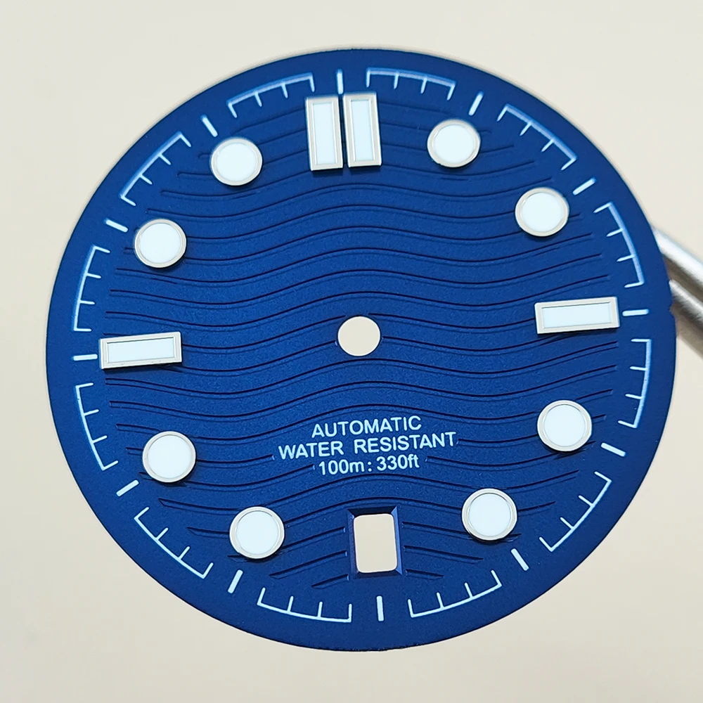 NH35 dial 31.7mm black white blue green watch accessories customizable suitable for 6 o'clock NH35 movement watch dial accessories watch face accessories clock movement parts