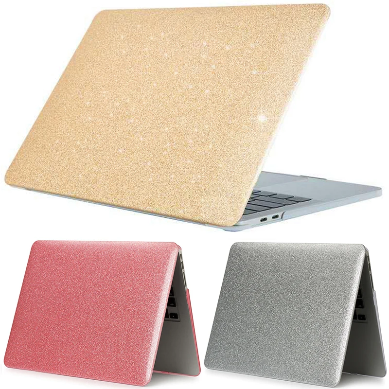 L'Ultima Custodia In 2021 Hard Shine Glitter Per Mac Book Air 11Pro 13/15 Retina 12 Cover Per New Air 13 Touch Bar 2019 2018