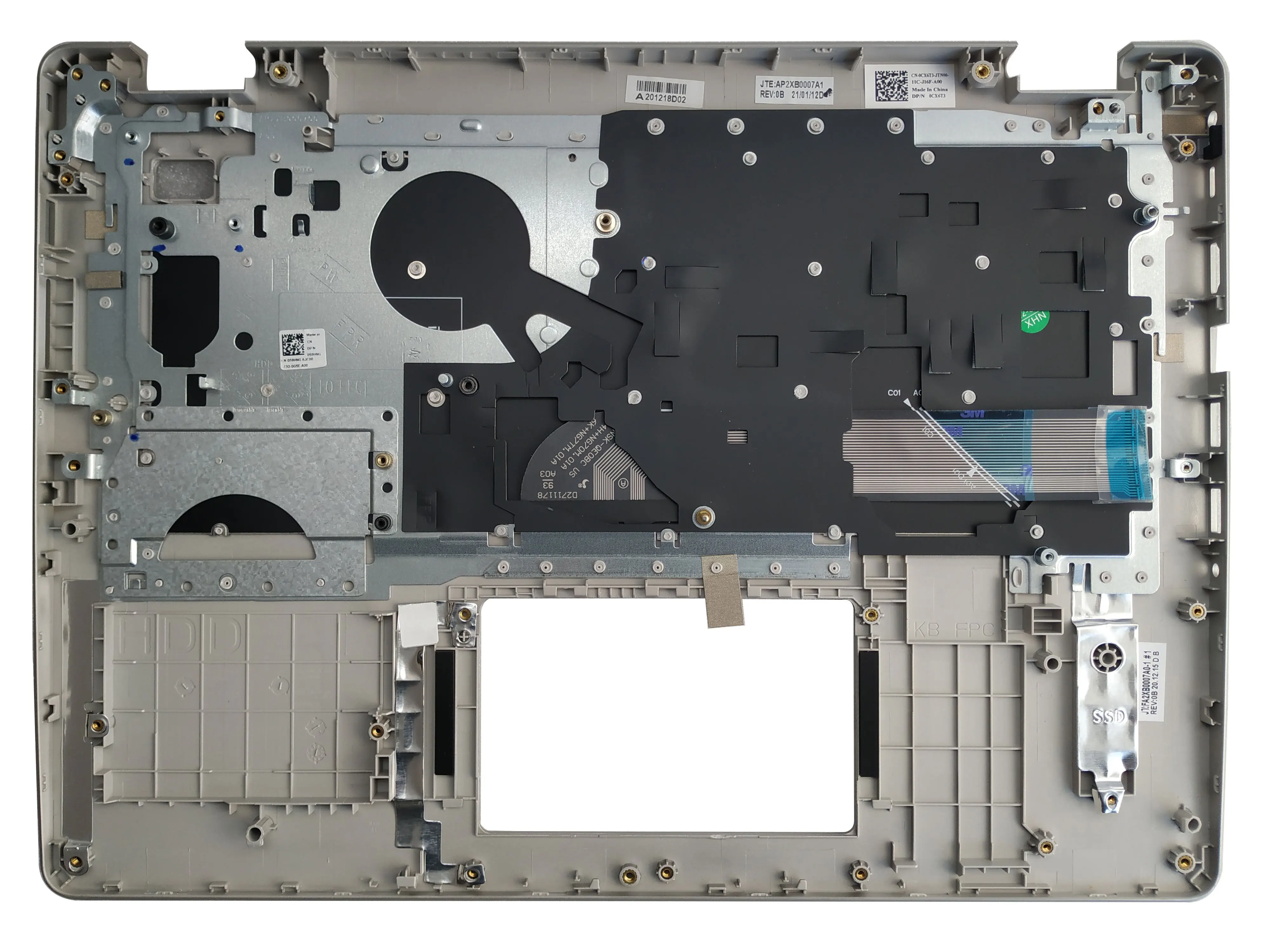 para Dell Vostro 3400 3405 V3400 Russo Brasil Espanhol Latim Nós Teclado com Palmrest Tampa Superior 0cx6t3 Novo Case - Imagem 3