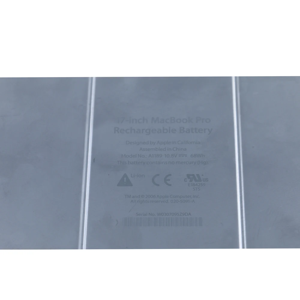 Shuozb 10.8v 68wh A1189 Bateria do Portátil para Apple Macbook Pro 17 Ma611b Ma092 Ma458 Ma611 Ma897j a Mb166 A1151 A1212 A1229 A1261 - Imagem 2