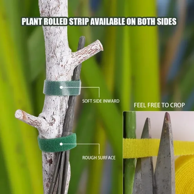 40/2M Nylon Plant Ties Plant Bandage Adjustable Plant Support Loop Reusable Fastener Organizer Straps for Home Garden Supplies 3