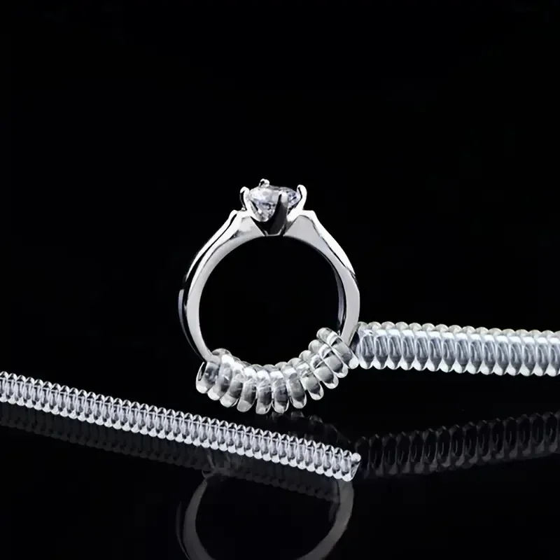 Ring Size Reducer – 4pcs Transparent Spiral Ring Resizing Tool 4