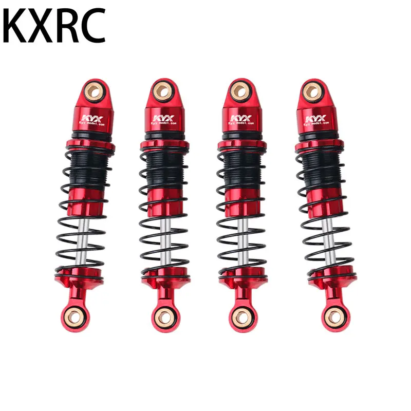 

TRX4M 4pcs Metal Shock Absorber Red Shockproof Accessories for 1/18 RC Crawler Car Traxxas TRX4-M Defender Bronco Upgrade Parts