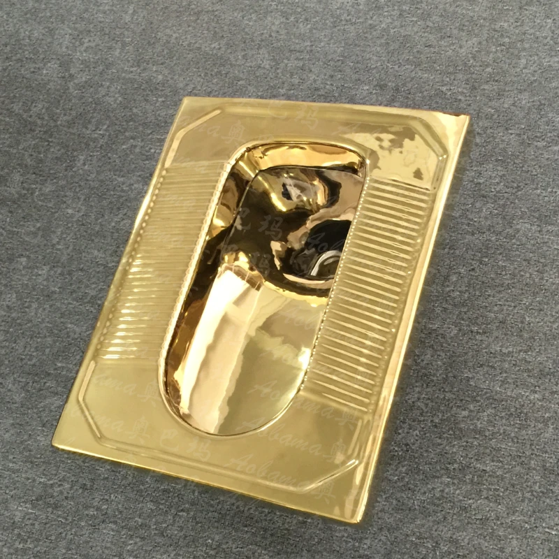 

Elegant and Stylish Golden Squatting Toilet for Your Lavish Home