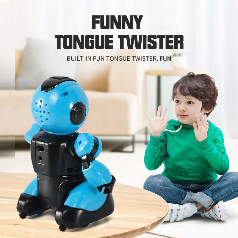 Intelligent RC Robot Kids Toy Programming Infrared 2.4Ghz Remote Control Robots with LED Light Kids Toys for Boys Children Gifts 2