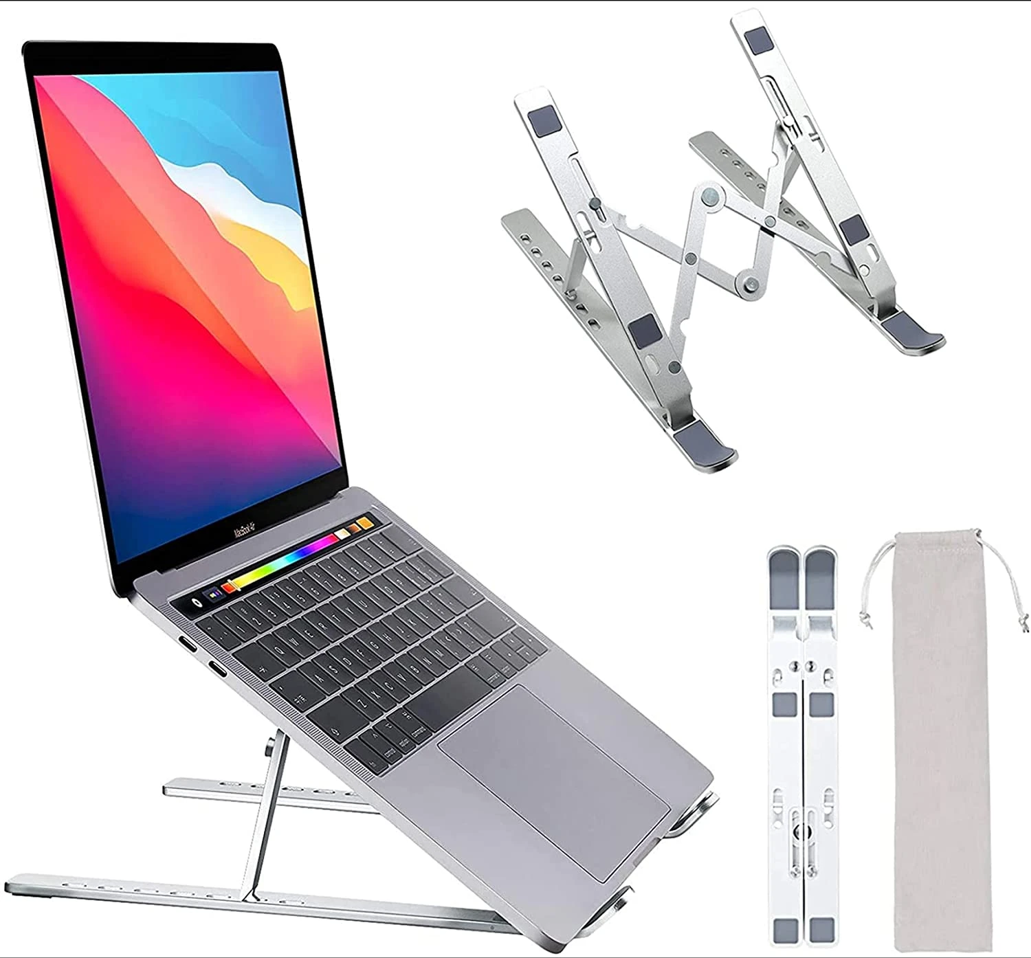 Relatively Vibrate Sandy Portable Laptop Stand Aluminium Bracket Foldable Macbook Pro Air Support  Adjustable Notebook Holder Tablet Base For Pc Computer - Laptop Stand -  AliExpress