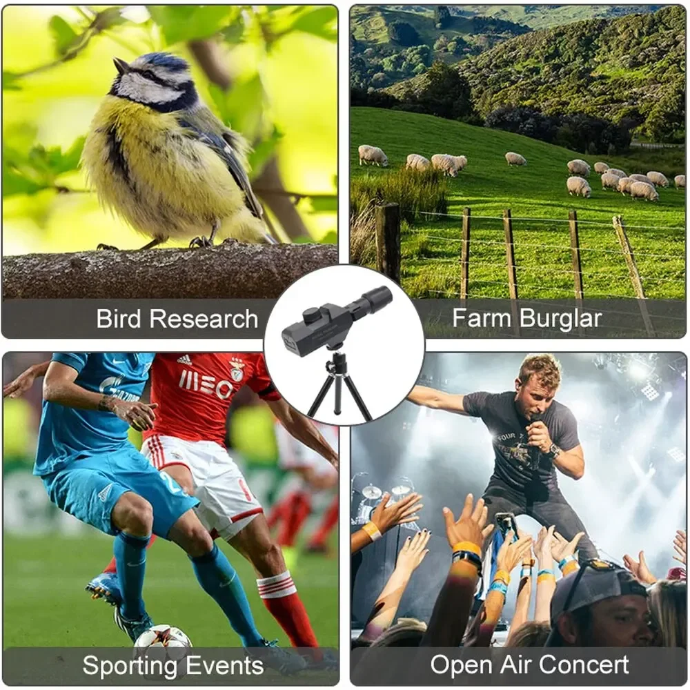 Telescopio Digitale WiFi con Zoom 70x 1920X1080, Fotocamera Monoculare con Treppiede, Controllo tramite App per Cellulare, Compatibile con Sistemi Android e iOS - immagine 6