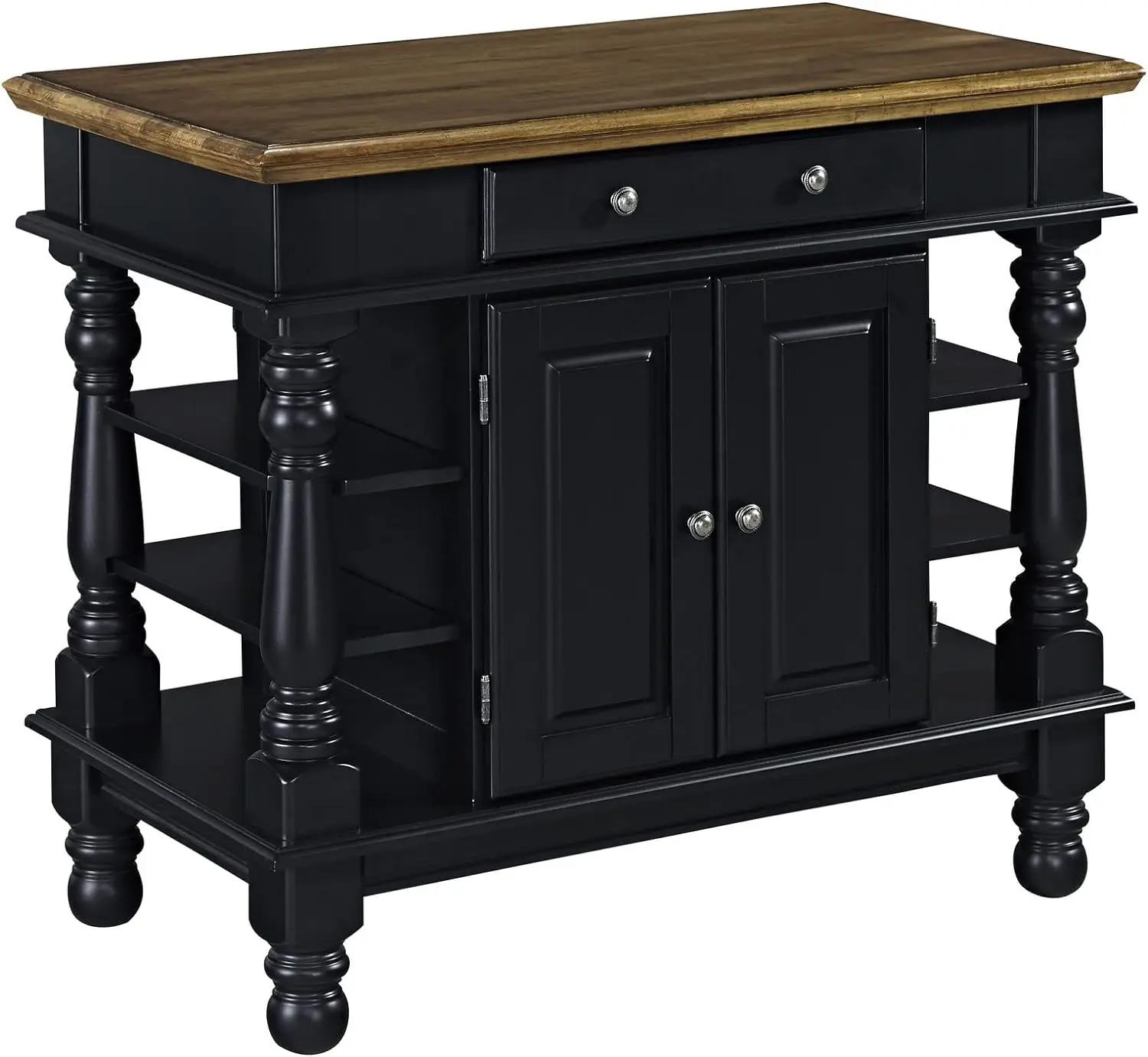 

homestyles Americana Kitchen Island, Black
