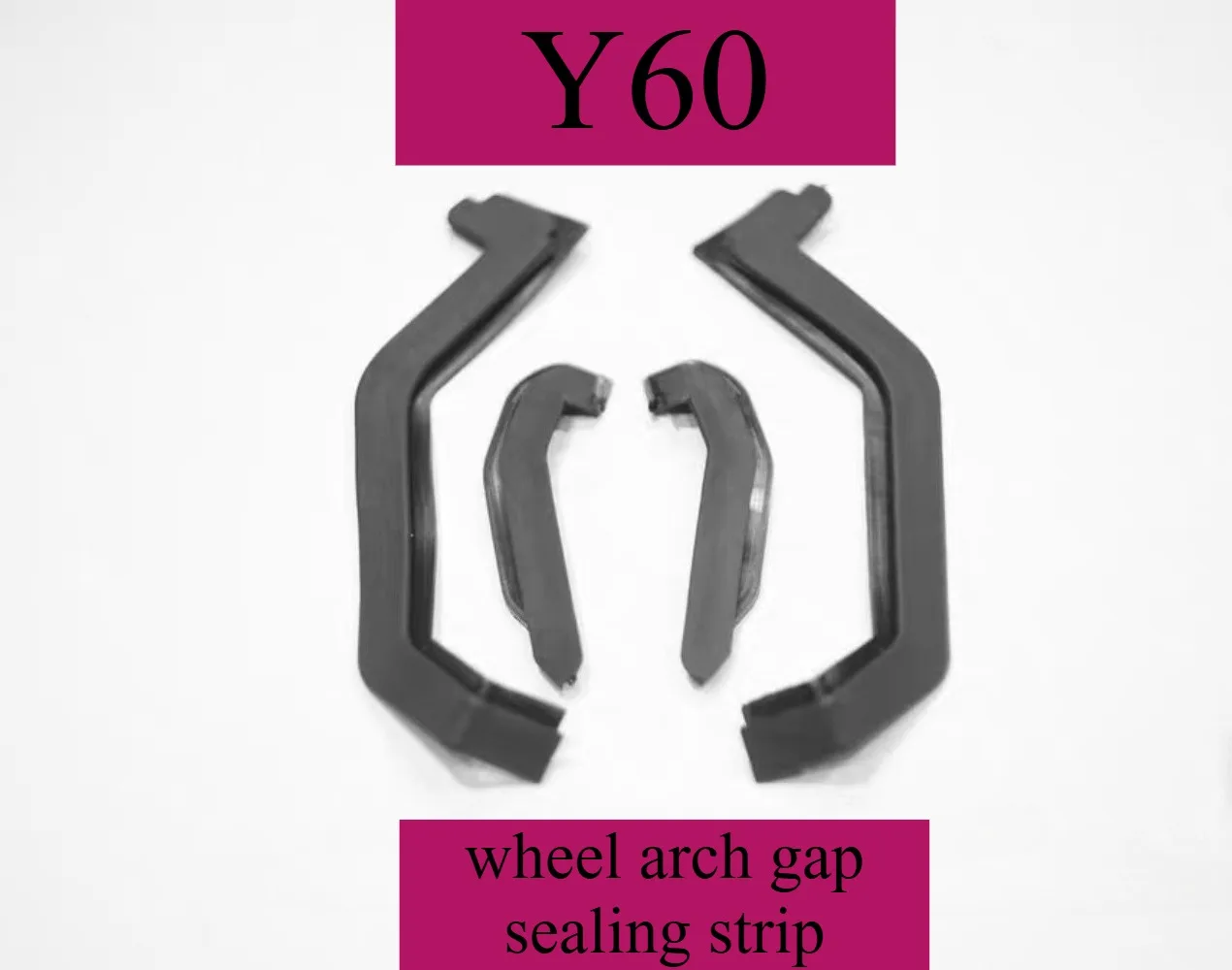 닛산 패트롤 Y60 슈퍼 사파리 Y60 휠 아치 갭 실링 스트립 외부 휠 아치 머드가드 액세서리