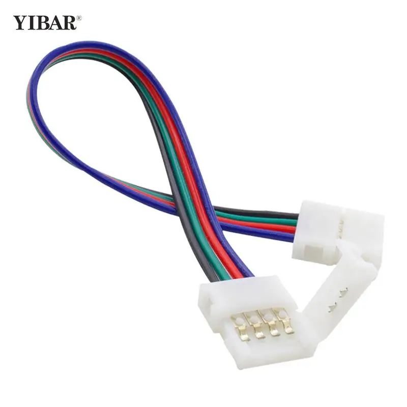 

Разъем для светодиодной ленты RGB, 4 контакта, 10 мм, 1 шт., бесплатный сварочный разъем для светодиодной ленты 5050 SMD RGB, соединительные аксессуары