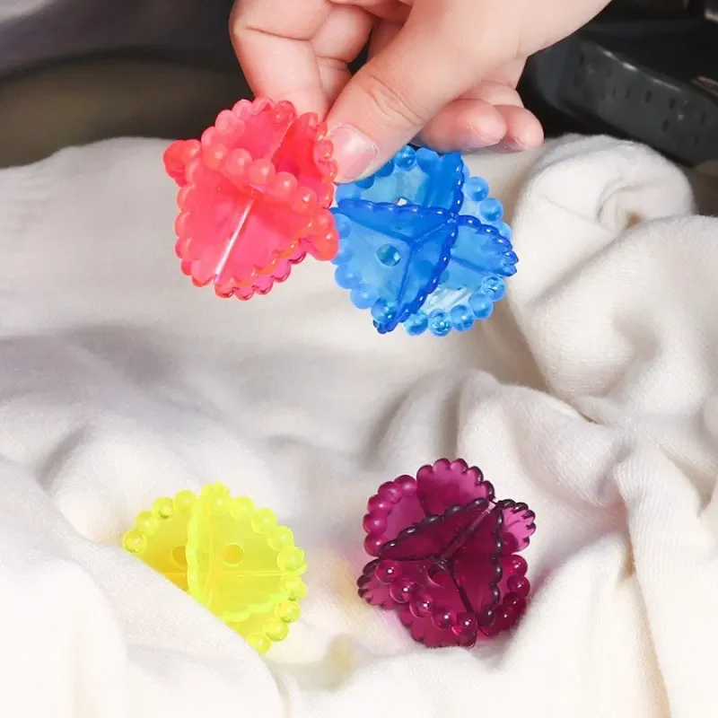 1-10pcs Silicone Laundry Balls Clothes Stain Removal and Knot Prevention Cleaning Ball Reusable Pet Hair Remover Cleaner Tools