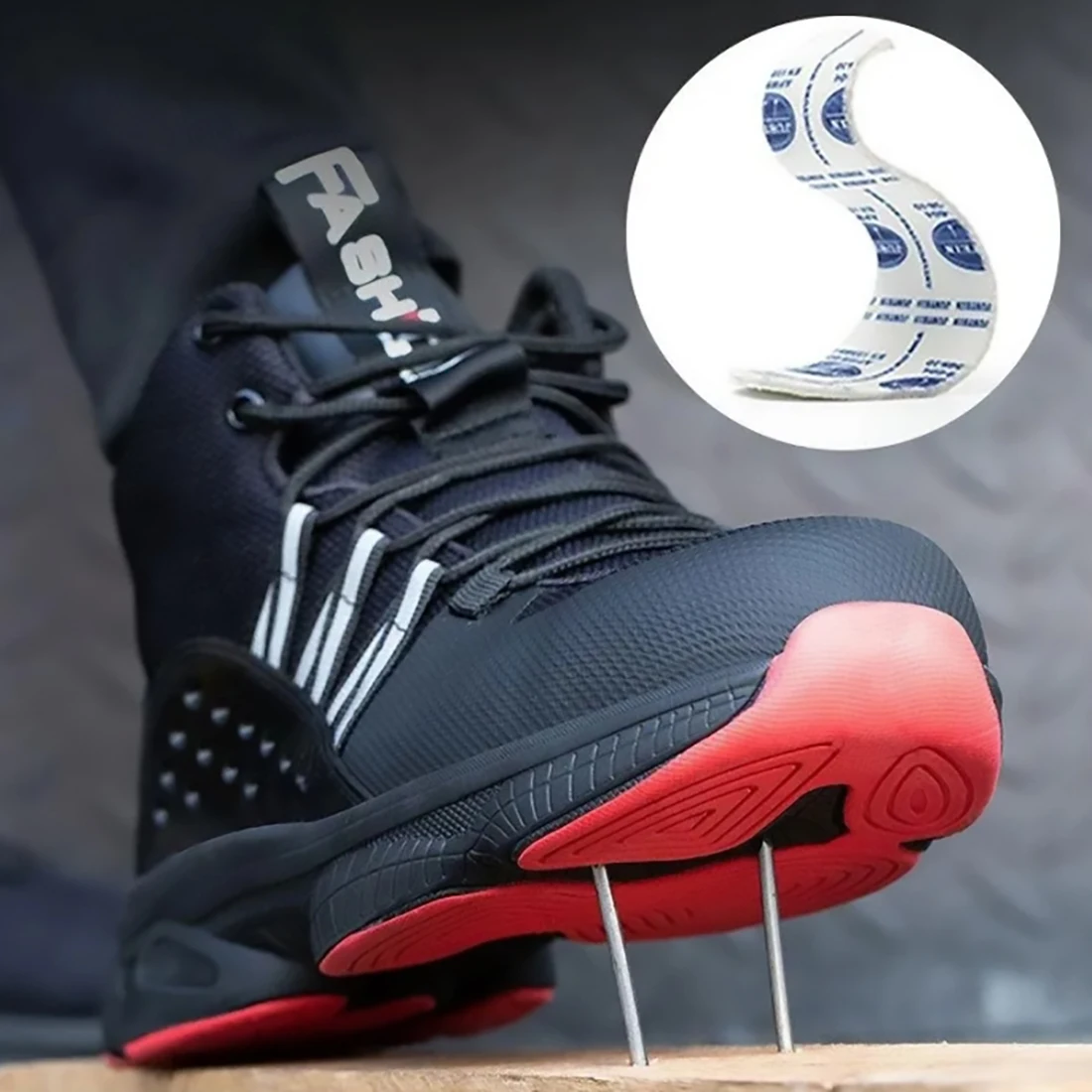 Men Work Safety Shoes Anti-puncture Working Sneakers Male Indestructible Work Shoes Men shoes Lightweight Safety Boots