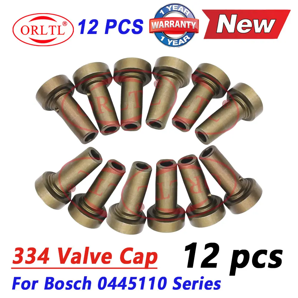 12PCS High Quality New Common Rail Valve Cap 334 F00VC01334 For BOSCH 0445110 110 Series Injector