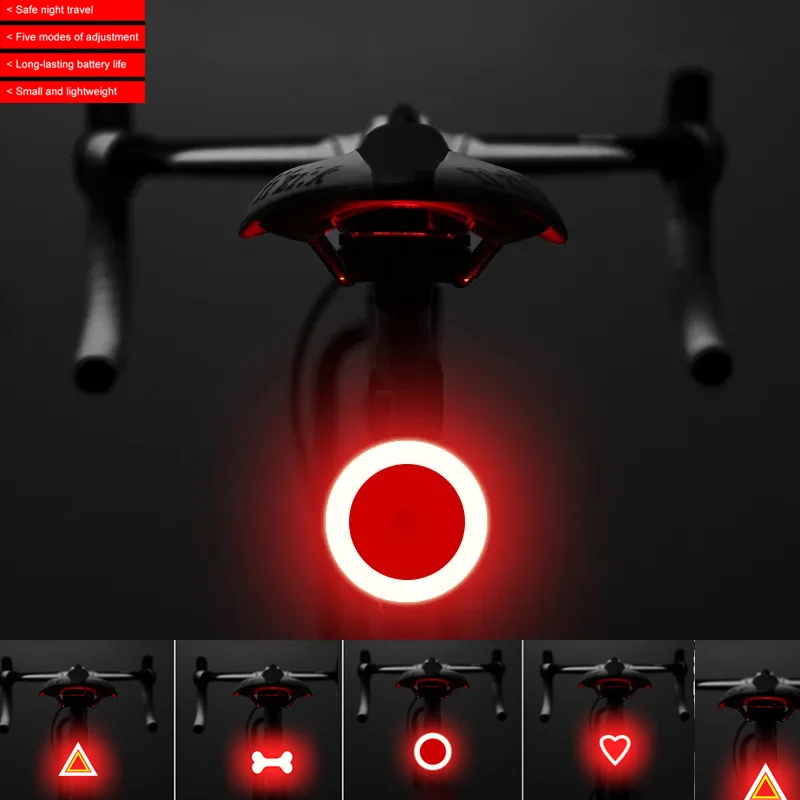 

Fun Bicycle Taillight Bicycle LED Bicycle Rear Light Night Ride Road Bike Ride Creative Taillight for road Mtb Bike