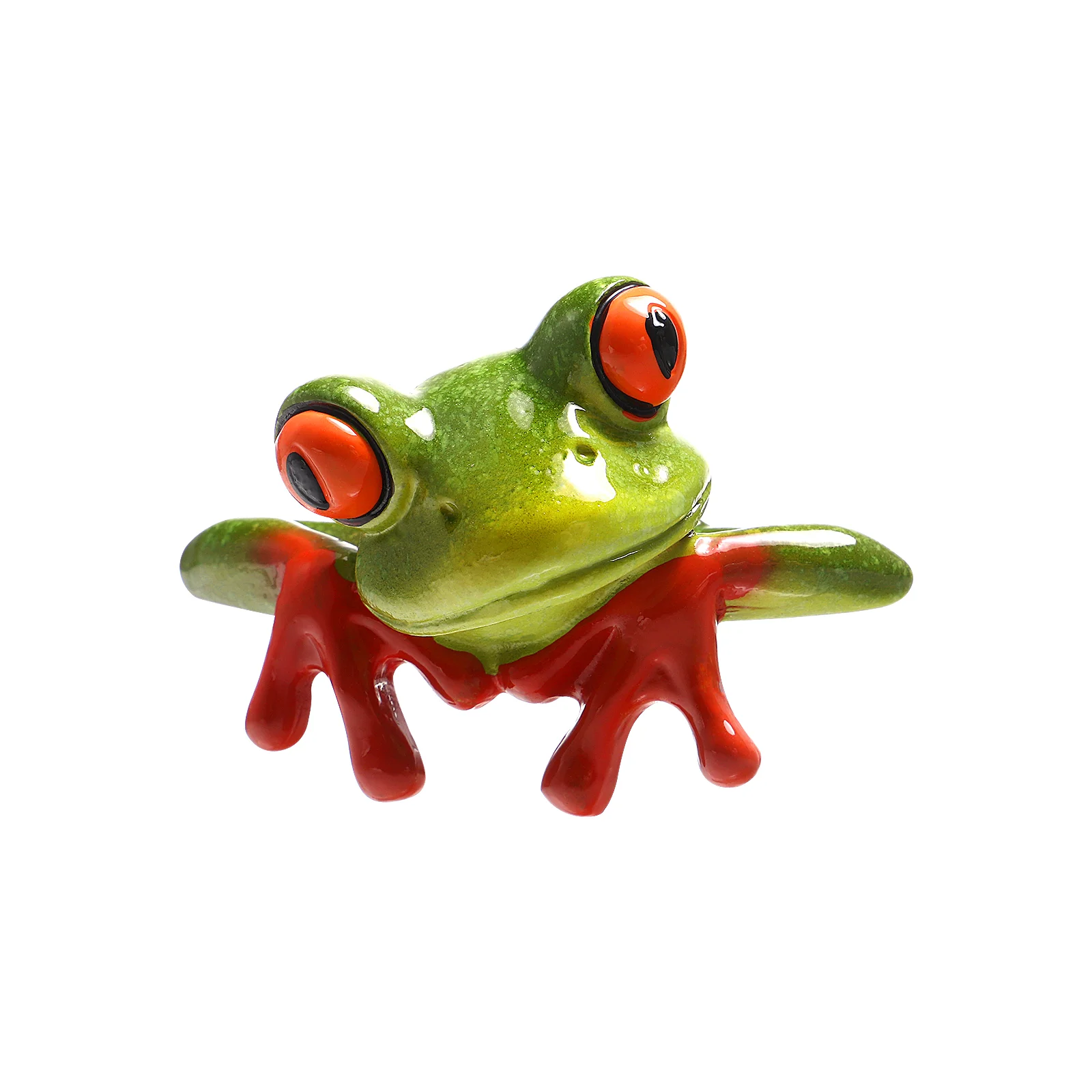 

Funny Resin Frogs Creative 3D Animal Frog Figurine Decorative Crafts for Computer Monitor Desk Decoration Gift