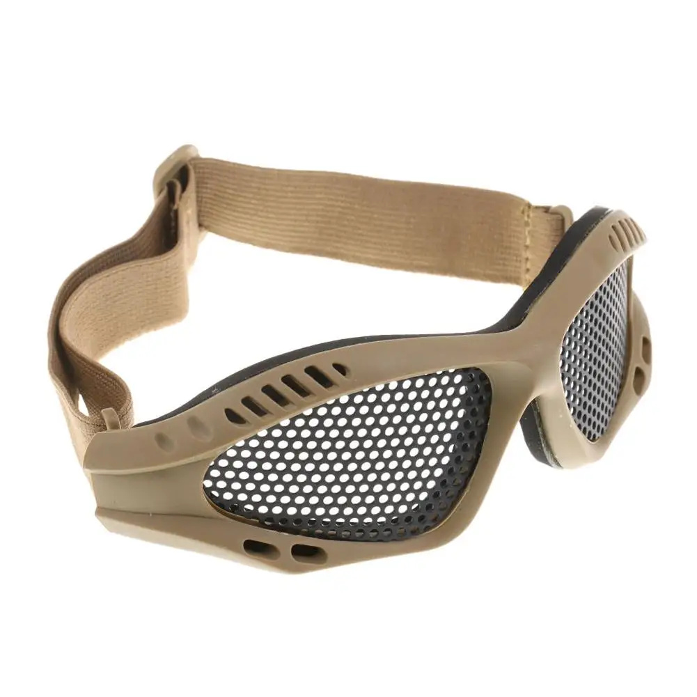 Metal Mesh Eyewear Hunting Tactical Paintball Goggles Outdoor Eye Protective Wire Mesh Airsoft Net Glasses Shock Resistance shooting glasses tactical goggles safety goggles