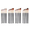 5pcs Artist Paint Brush Kit Professional Round Flat Angled Filbert Paintbrushes for Oil Acrylic Watercolor Face Craft Painting 5