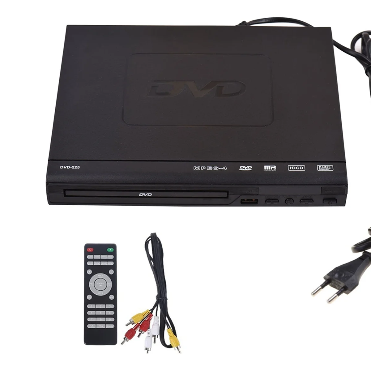 

DVD-225 Home DVD Player Digital Multimedia Player AV Output with Remote Control for TV VCD DVD Player EU PLUG